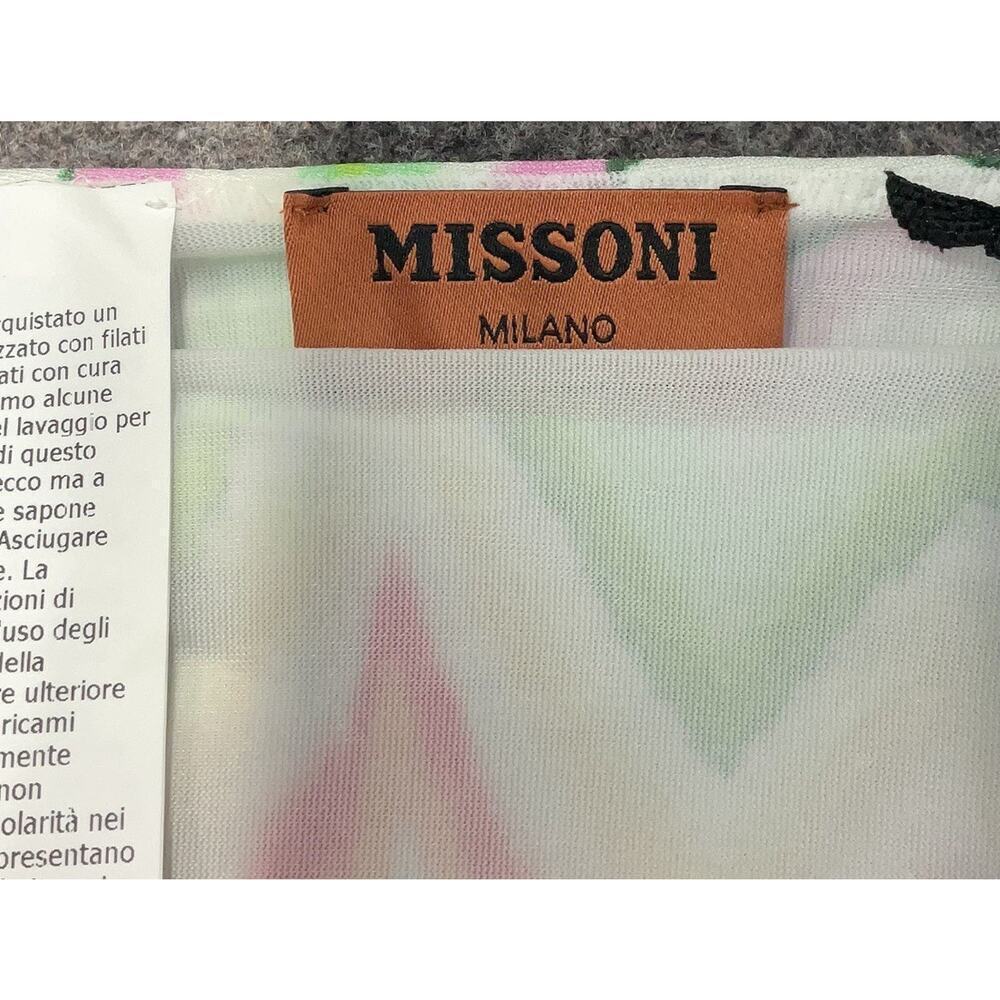 Missoni Bandeau Bikini Two Piece Bikini Set 44 L 8 Bathing Suit Swim NWT chevron - Picture 11 of 14